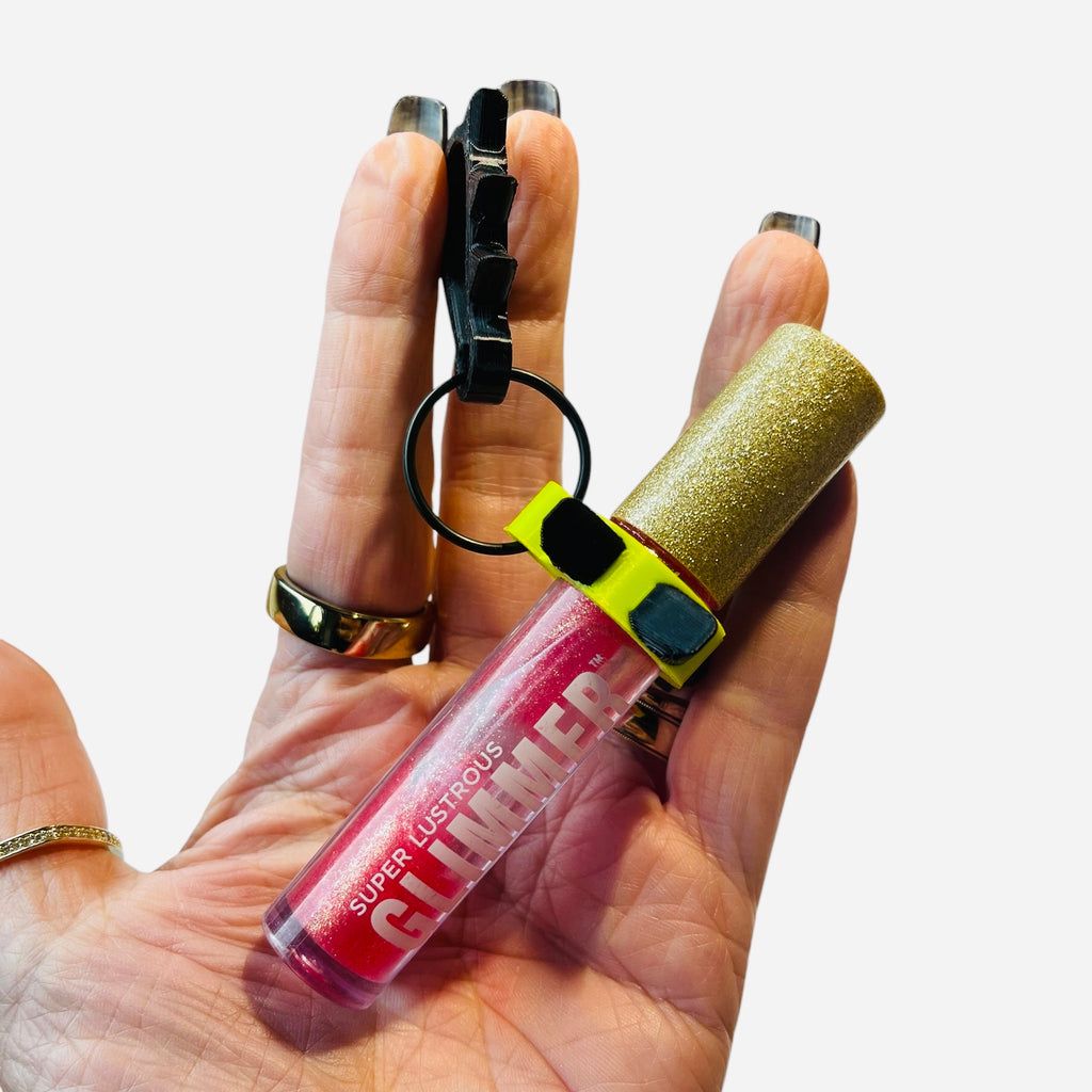 TinySTASH | Spiked Keychain Holder for Lipgloss