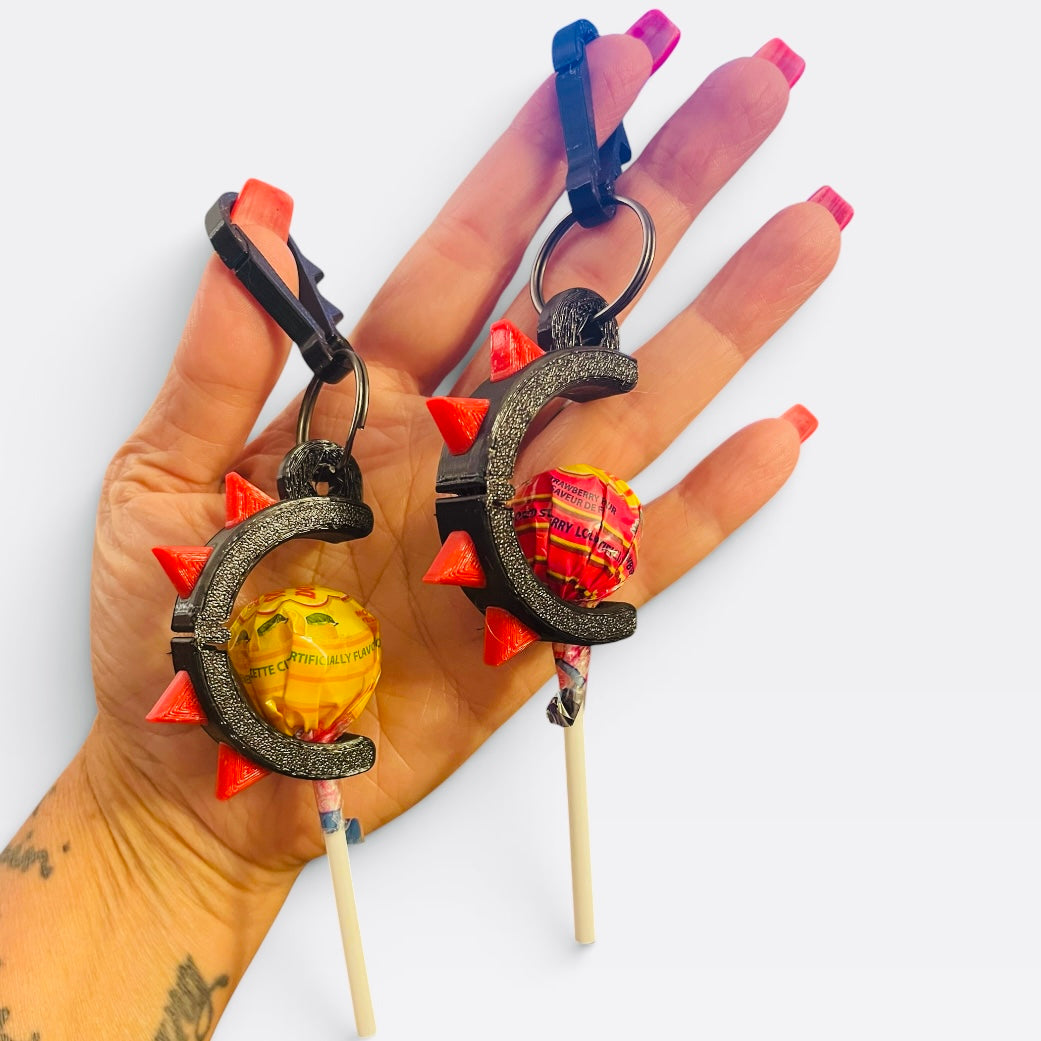 PopSTASH™ FESTIVAL Edition | Lollipop Holder | STASH™ Clip-On Candy Holder | Keychain (Set of 2)