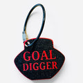 Soccer themed Sip Shield | Can Opener & Drink Protector for Tailgates, Watch Parties & Festivals | Goal Digger black red