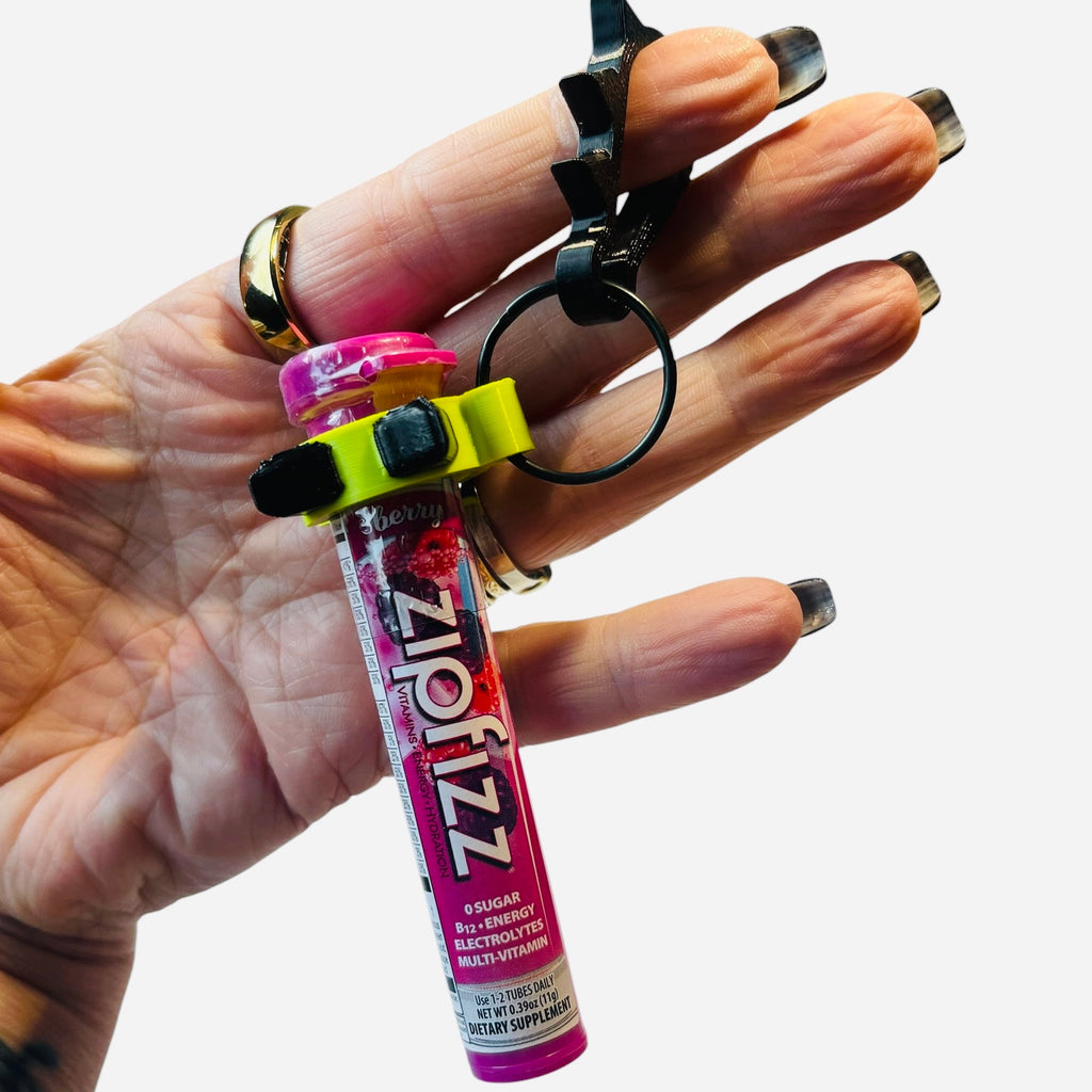 TinySTASH | Spiked Keychain Holder for Lipgloss
