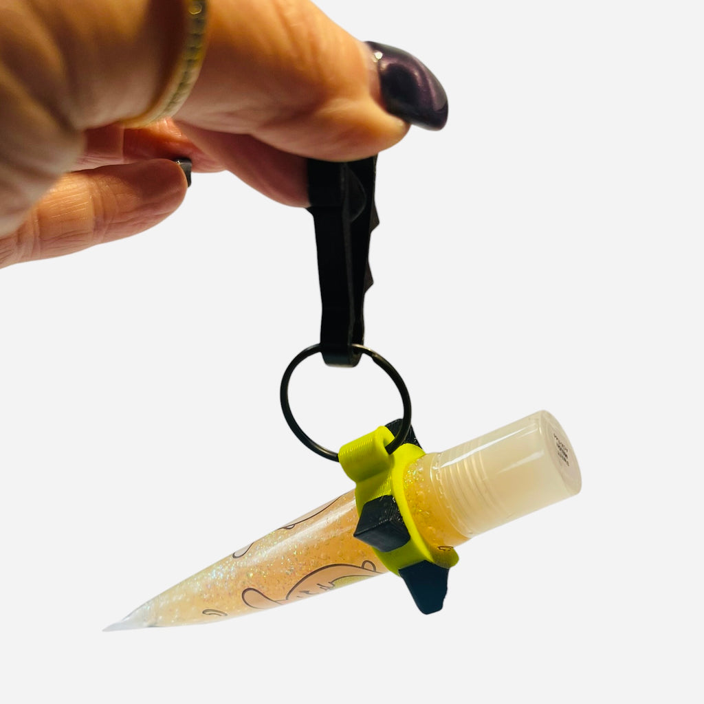 TinySTASH | Spiked Keychain Holder for Lipgloss