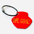 Soccer themed Sip Shield | Can Opener & Drink Protector for Tailgates, Watch Parties & Festivals | Ope, Goal! red gold