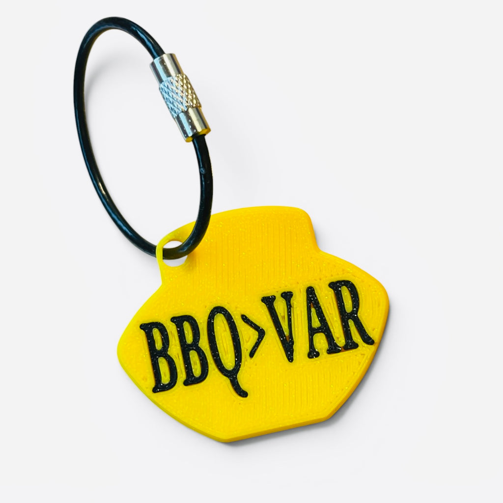 Soccer + BBQ Sip Shield | Can Opener & Drink Protector for Tailgates, Watch Parties & Festivals | BBQ > VAR gold