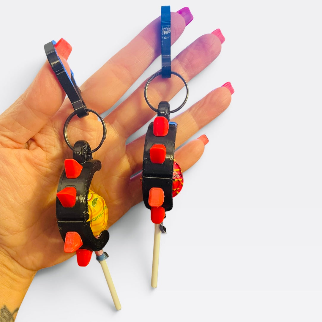 PopSTASH™ FESTIVAL Edition | Lollipop Holder | STASH™ Clip-On Candy Holder | Keychain (Set of 2)