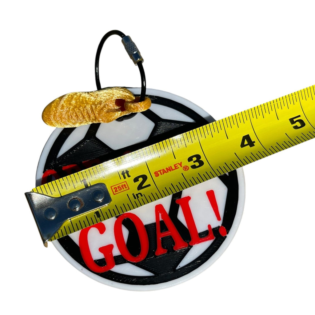 Funny Soccer Ball Keychain – Golden Shoe Charm | 3D Printed PLA