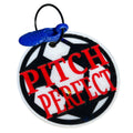 Funny Soccer Ball Pitch Perfect Keychain – Blue Shoe Charm | 3D Printed PLA