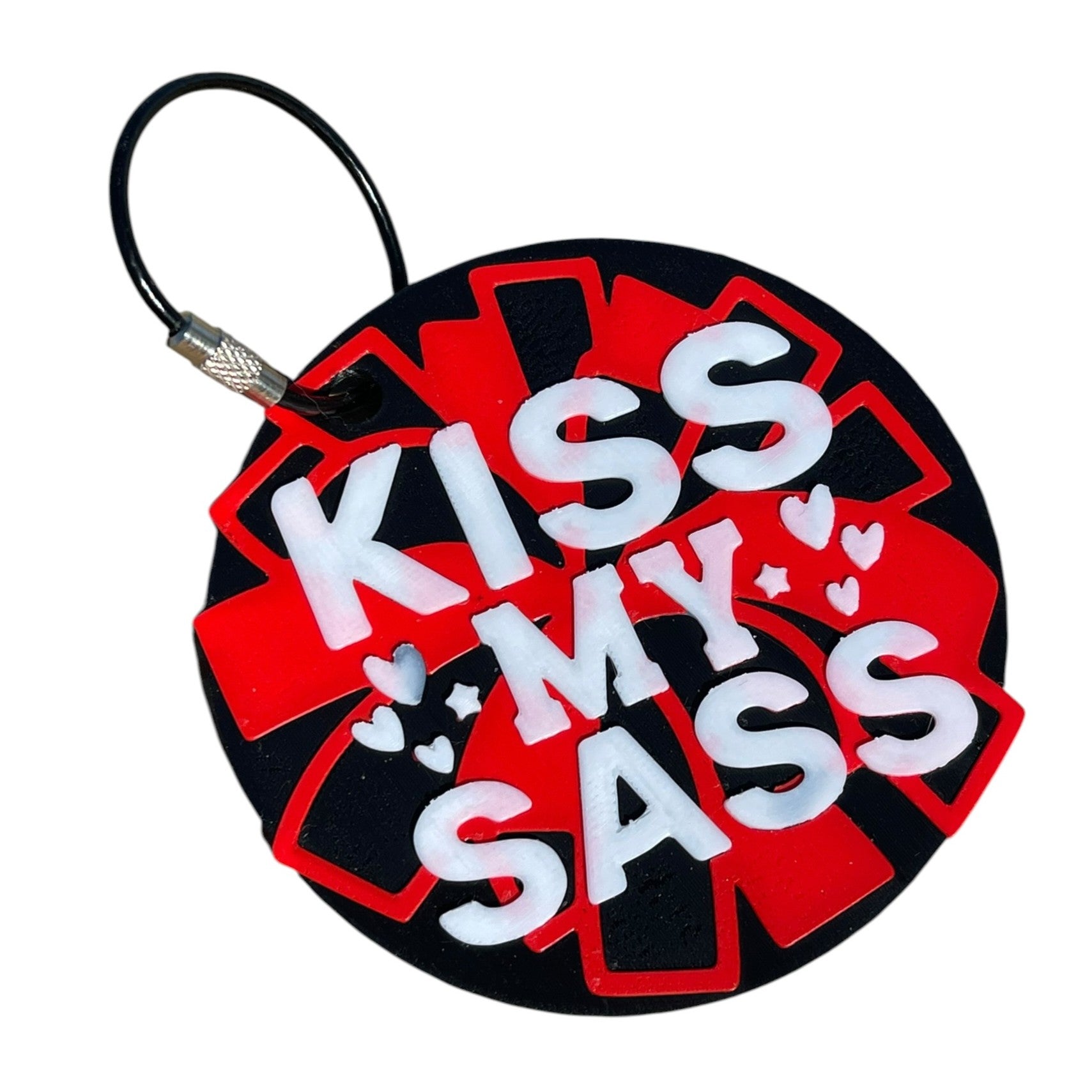 Baseball Fan Bag Charm | 3D Printed Baseball Mom Keychain & Purse Charm | Kiss My Sass