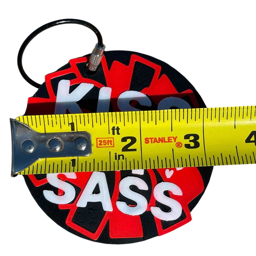 Baseball Fan Bag Charm | 3D Printed Baseball Mom Keychain & Purse Charm | Kiss My Sass