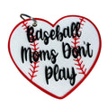 Baseball Fan Bag Charm | 3D Printed Baseball Mom Keychain & Purse Charm | Ball Moms Don't Play