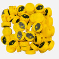 BeadSTASH | 3D Printed Yellow Microphone Kandi Beads | Set of 6