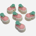 3D Printed Pink and Green Platform Hightop Kandi Beads - Set of 6 Rave Festival Beads