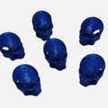 3D Printed Deep Purple Skull Kandi Beads - Set of 6 Rave Festival Beads