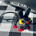 Flexi Articulated Pet Bag Charm - Black & White 3D Printed Fidget