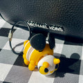 Flexi Yellow Bee Bag Charm - Articulated 3D Printed Fidget Keychain