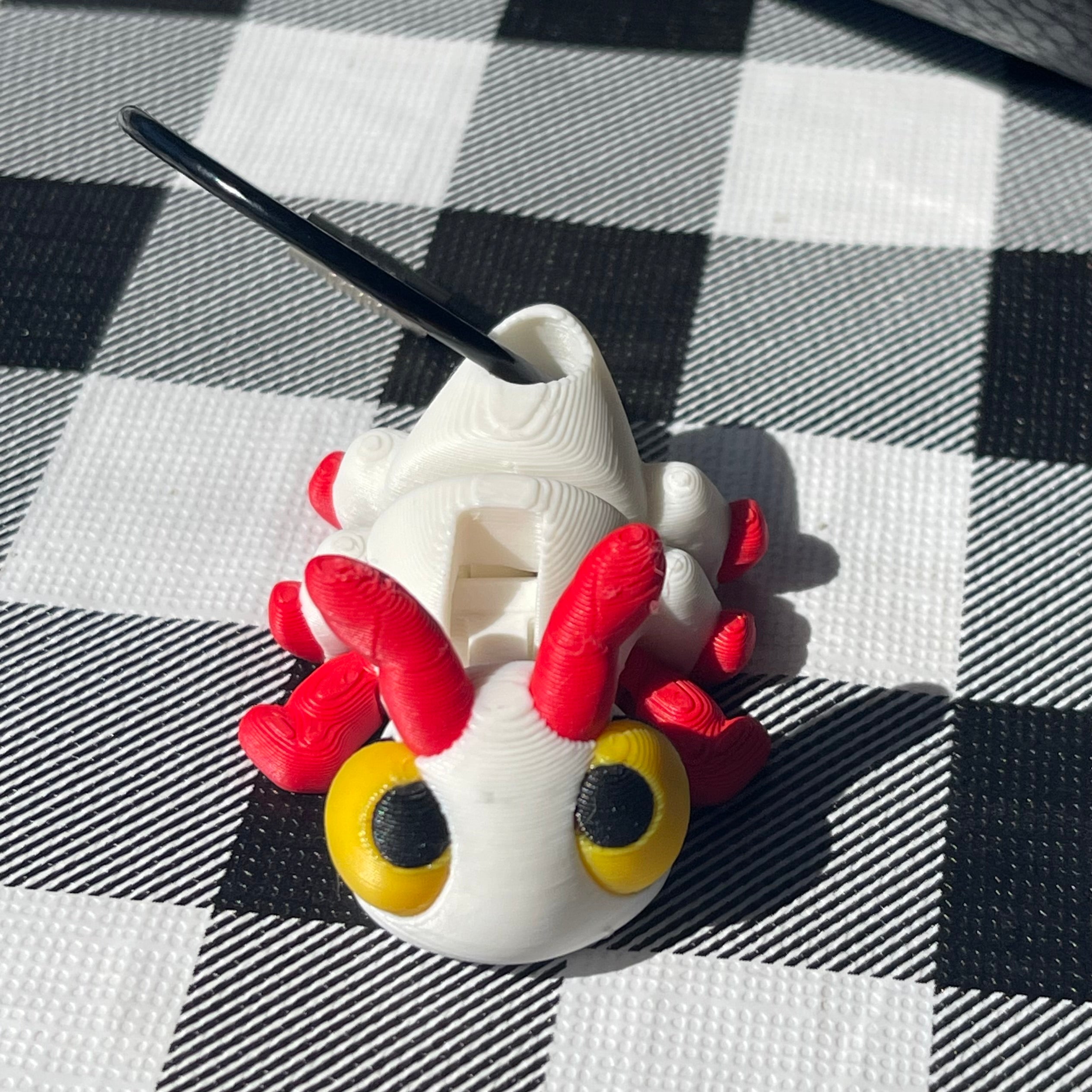 Flexi Bug Bag Charm - 3D Printed Articulated Fidget Keychain