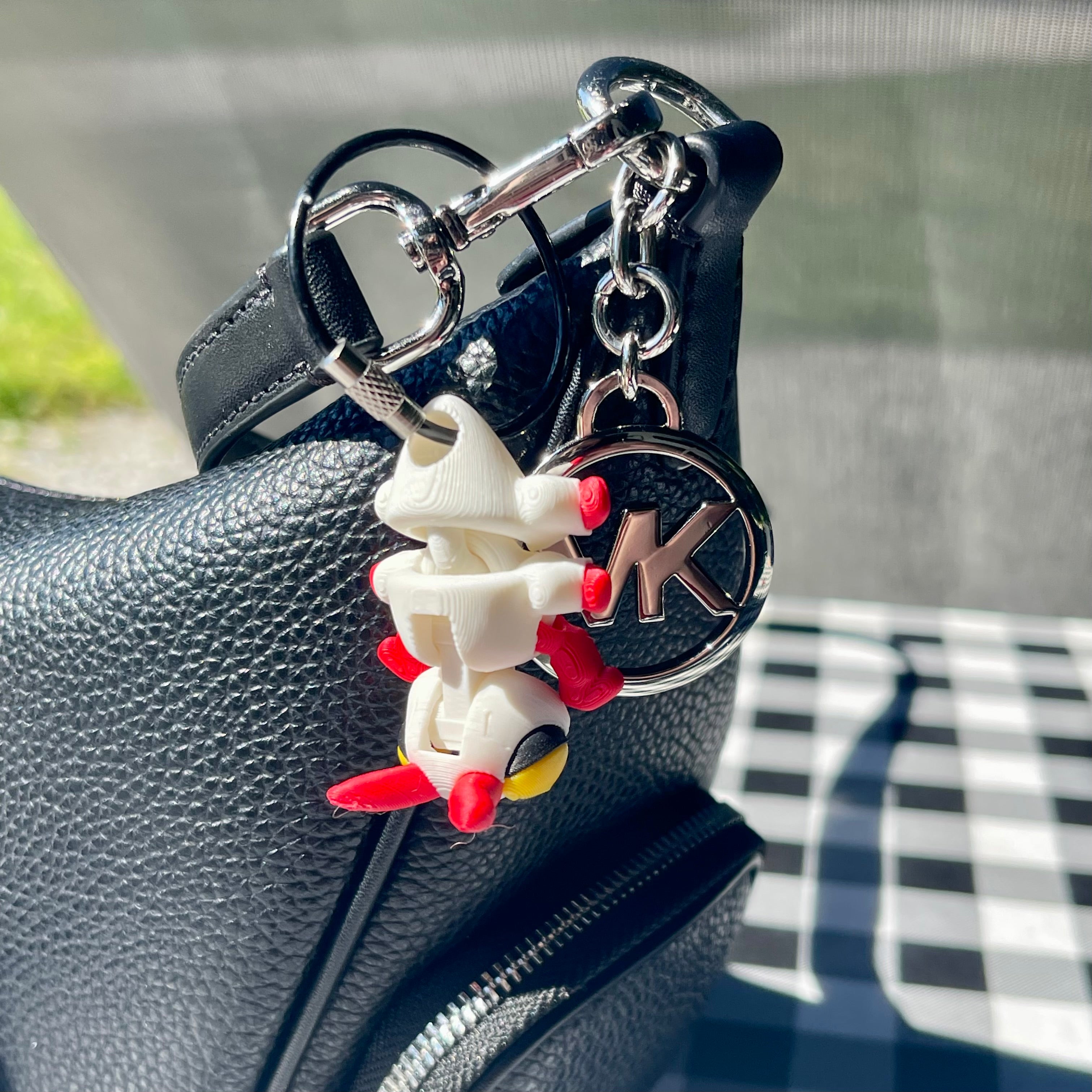 Flexi Bug Bag Charm - 3D Printed Articulated Fidget Keychain