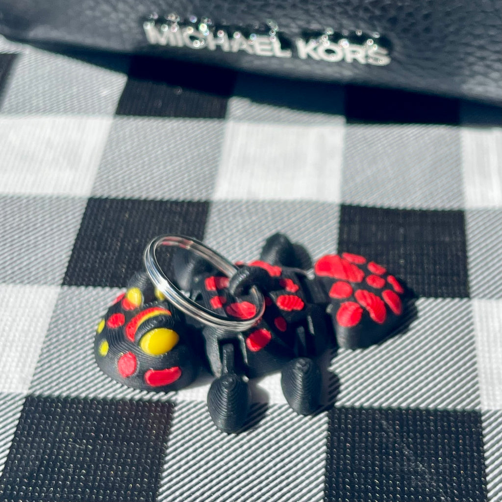 Flexi Fidget Lizard Articulated Bag Charm - 3D Printed PLA