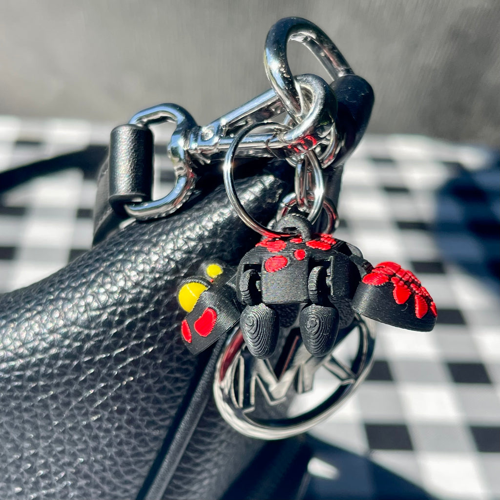 Flexi Fidget Lizard Articulated Bag Charm - 3D Printed PLA