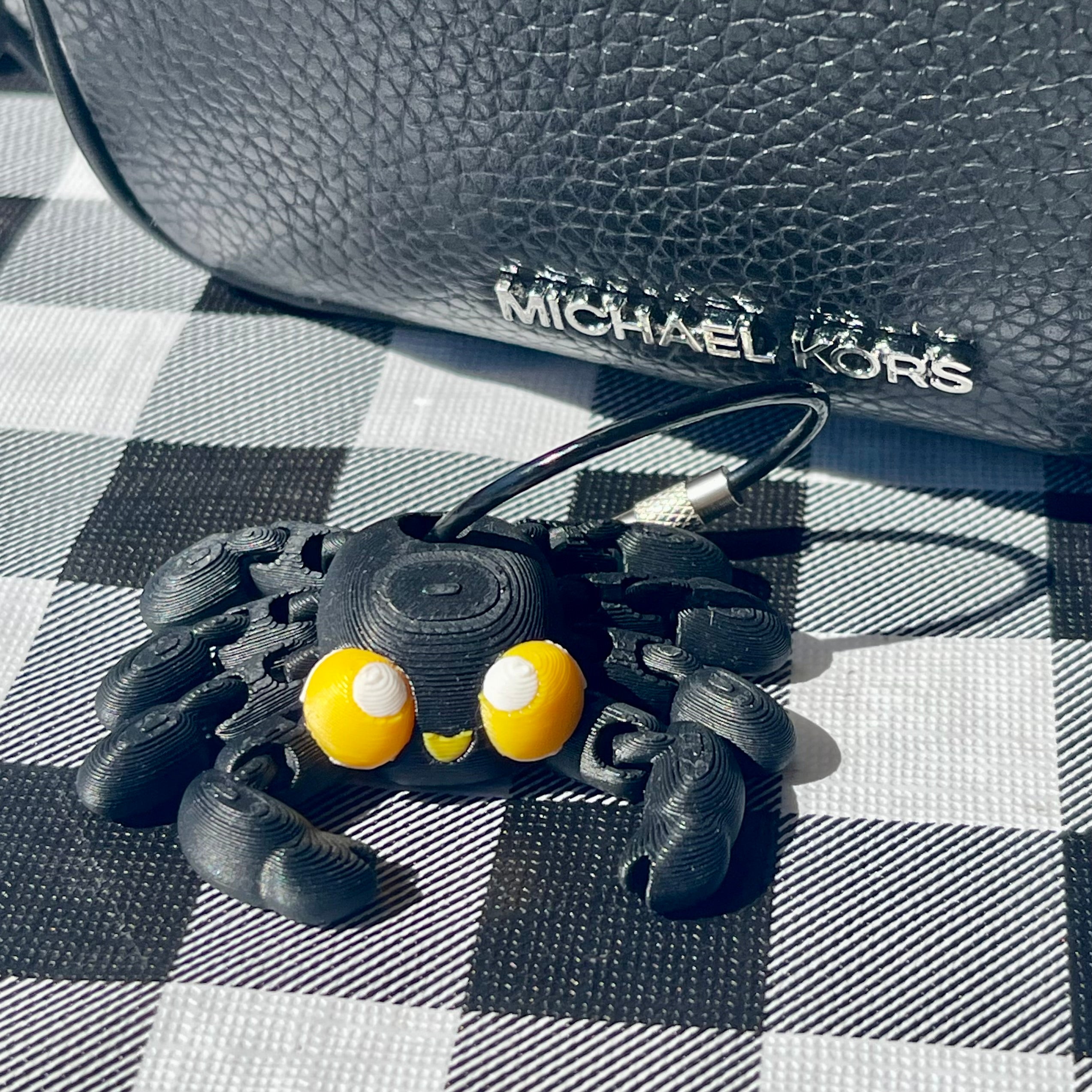 Flexi Crab Bag Charm - 3D Printed Articulated Fidget Keychain