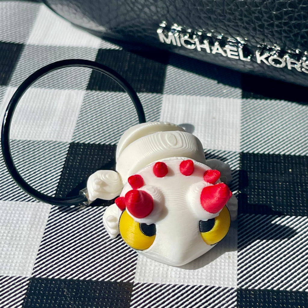 Flexi Horned Toad Articulated Bag Charm - 3D Printed Fidget Keychain