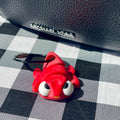 Flexi Fidget Pet Bag Charm - Red 3D Printed Articulated Keychain