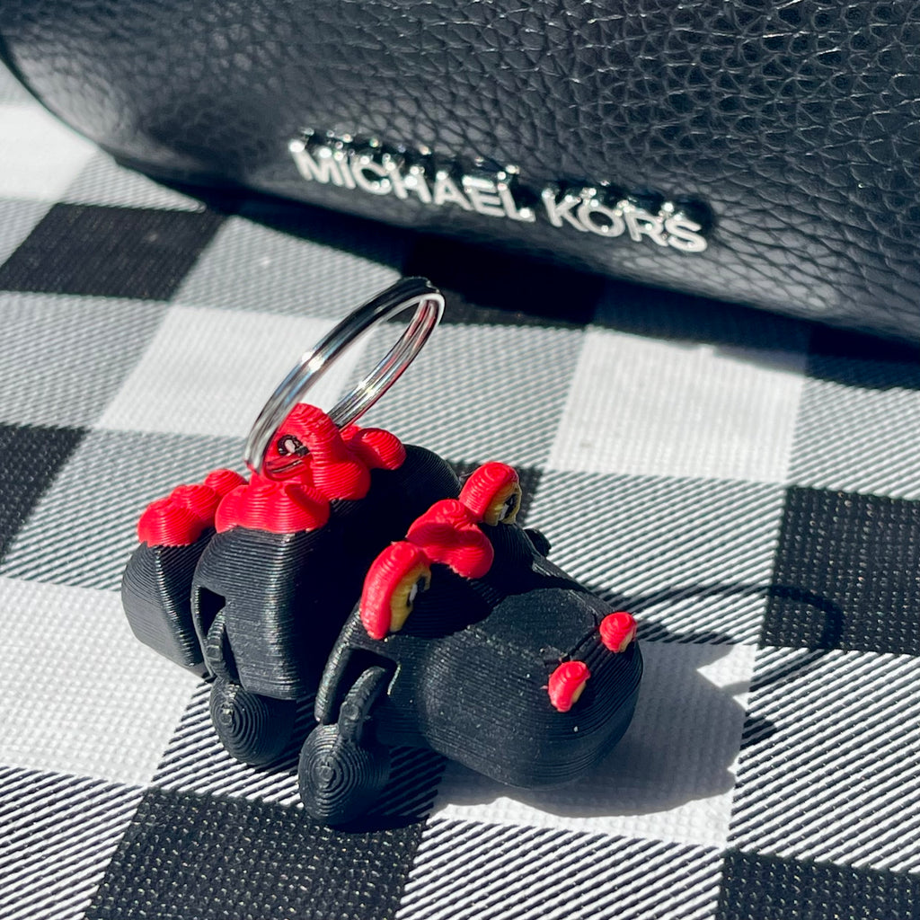 Flexi Articulated Alligator Bag Charm - 3D Printed Fidget Keychain