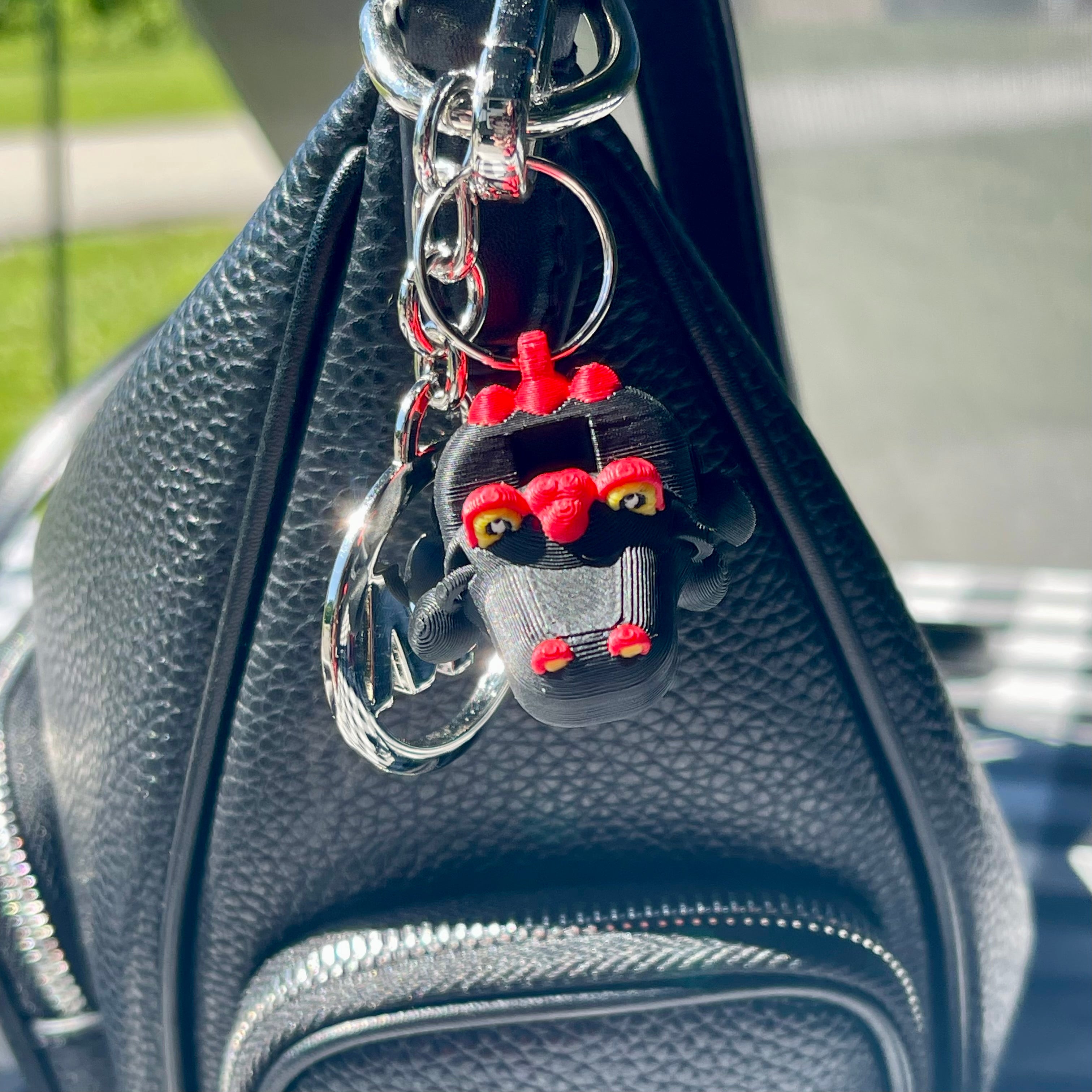 Flexi Articulated Alligator Bag Charm - 3D Printed Fidget Keychain