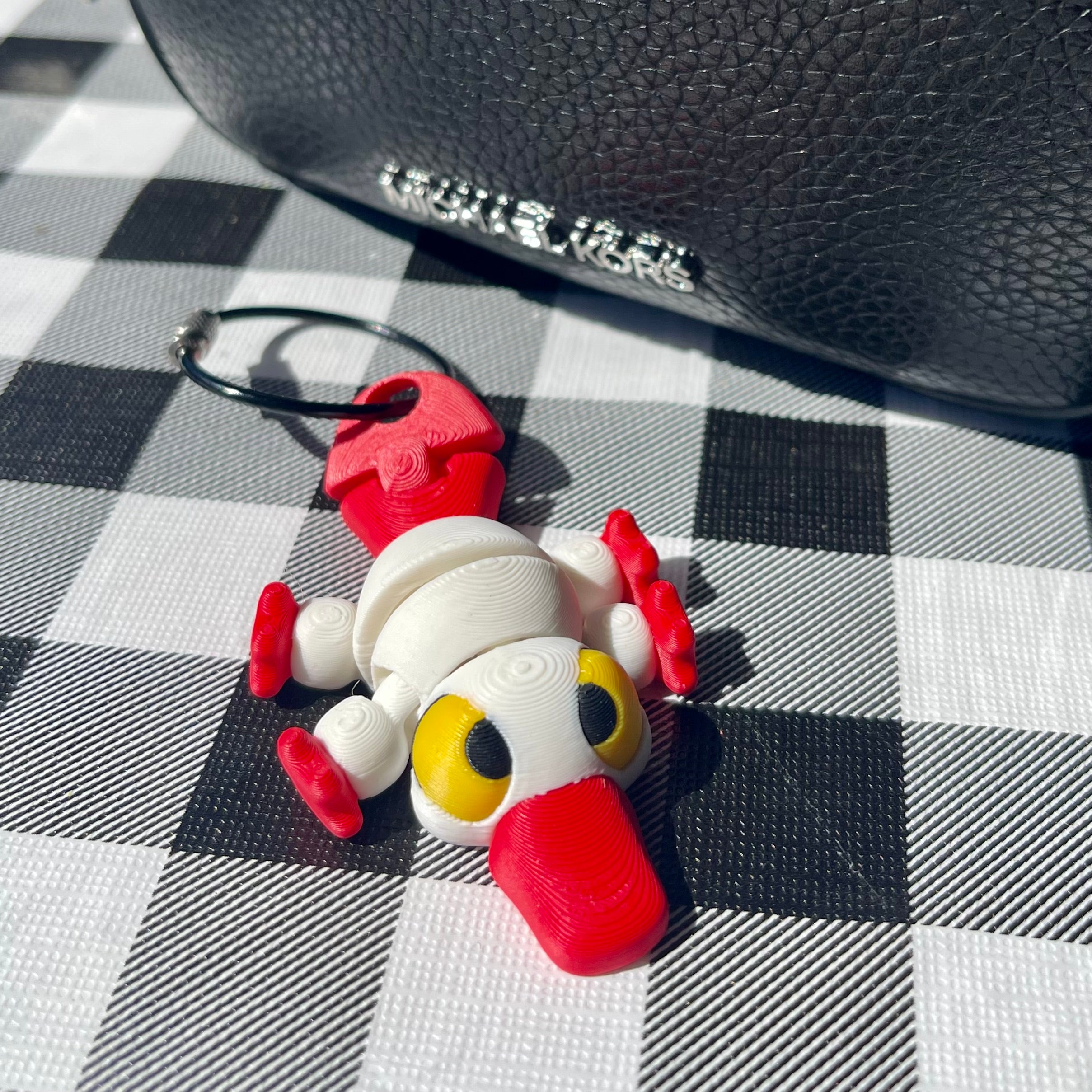 Articulated Platypus Bag Charm - 3D Printed Fidget Keychain