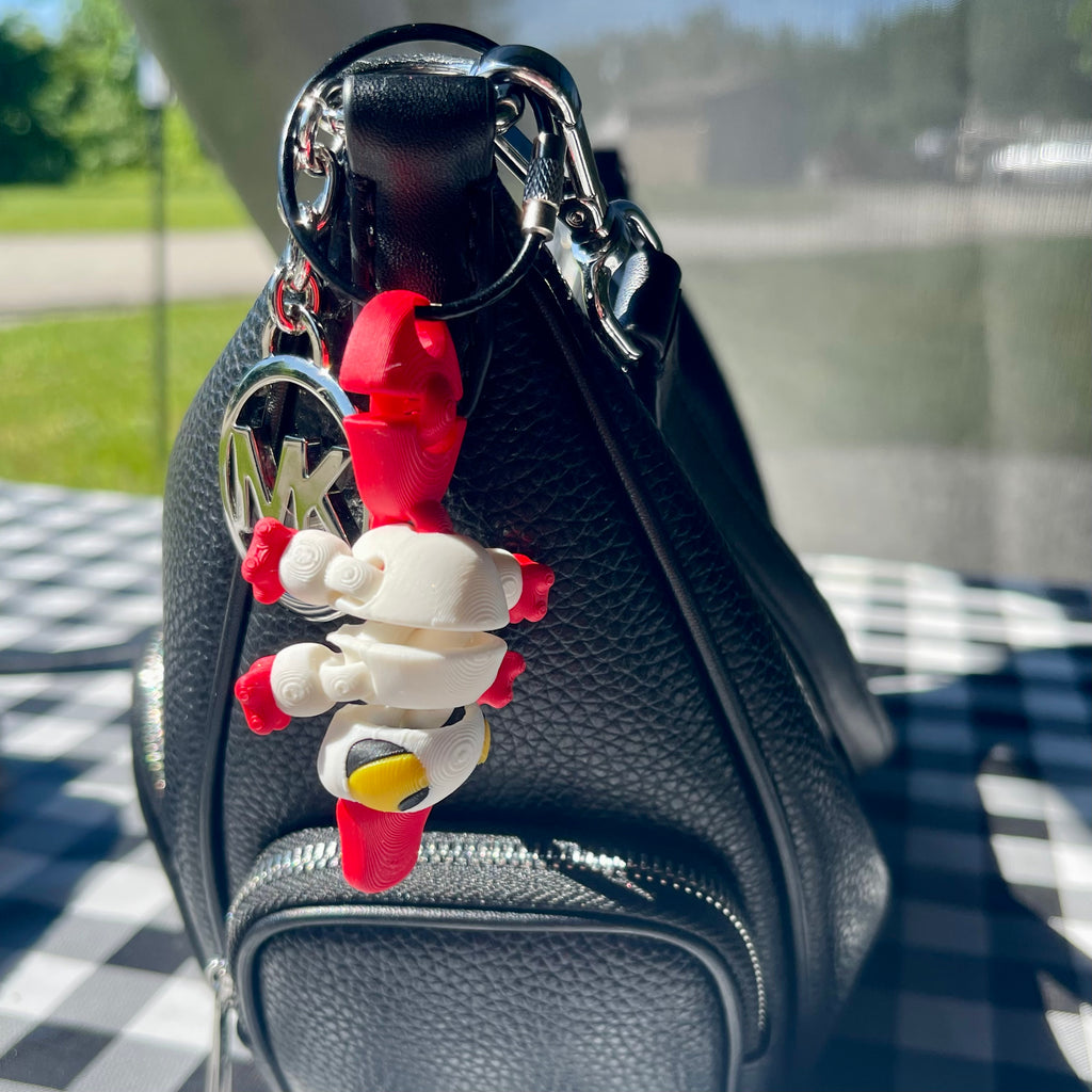 Articulated Platypus Bag Charm - 3D Printed Fidget Keychain
