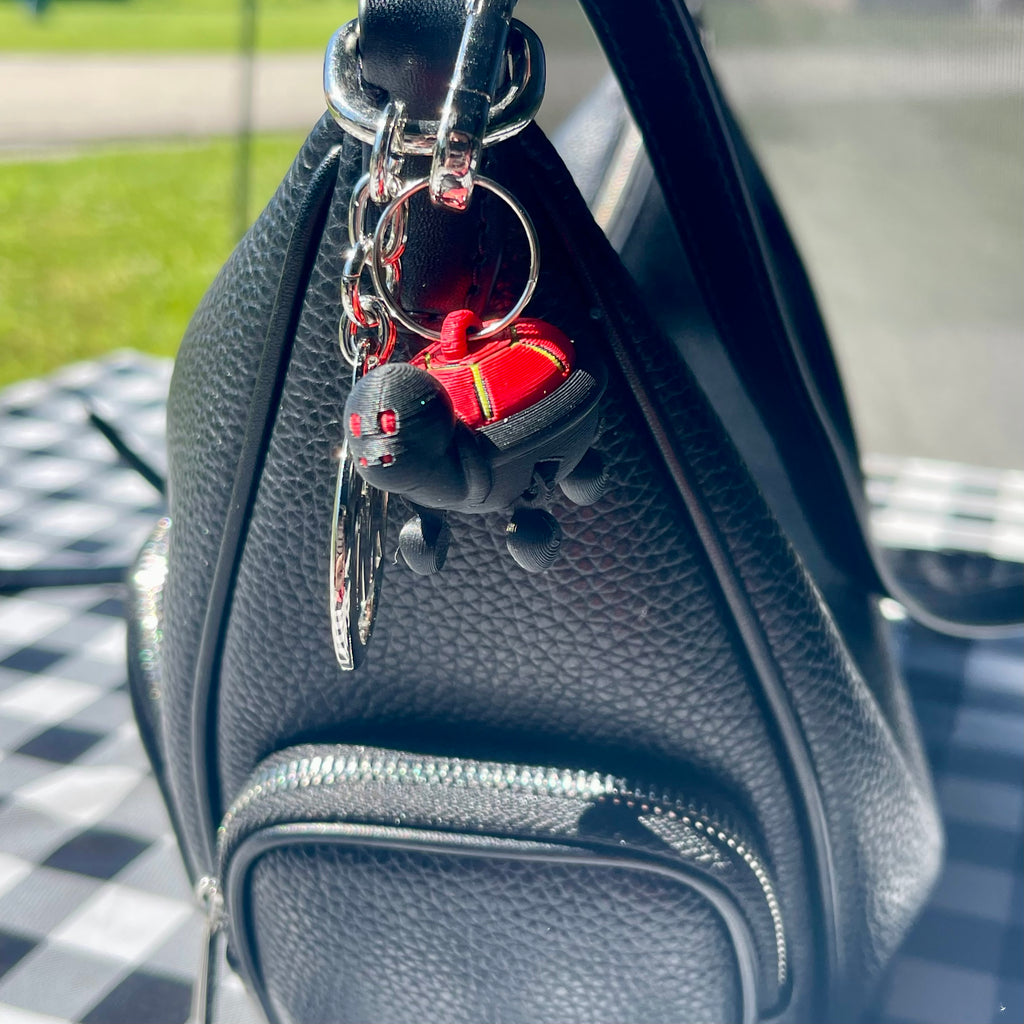 Flexi Tiny Turtle Articulated Bag Charm - 3D Printed Fidget Keychain