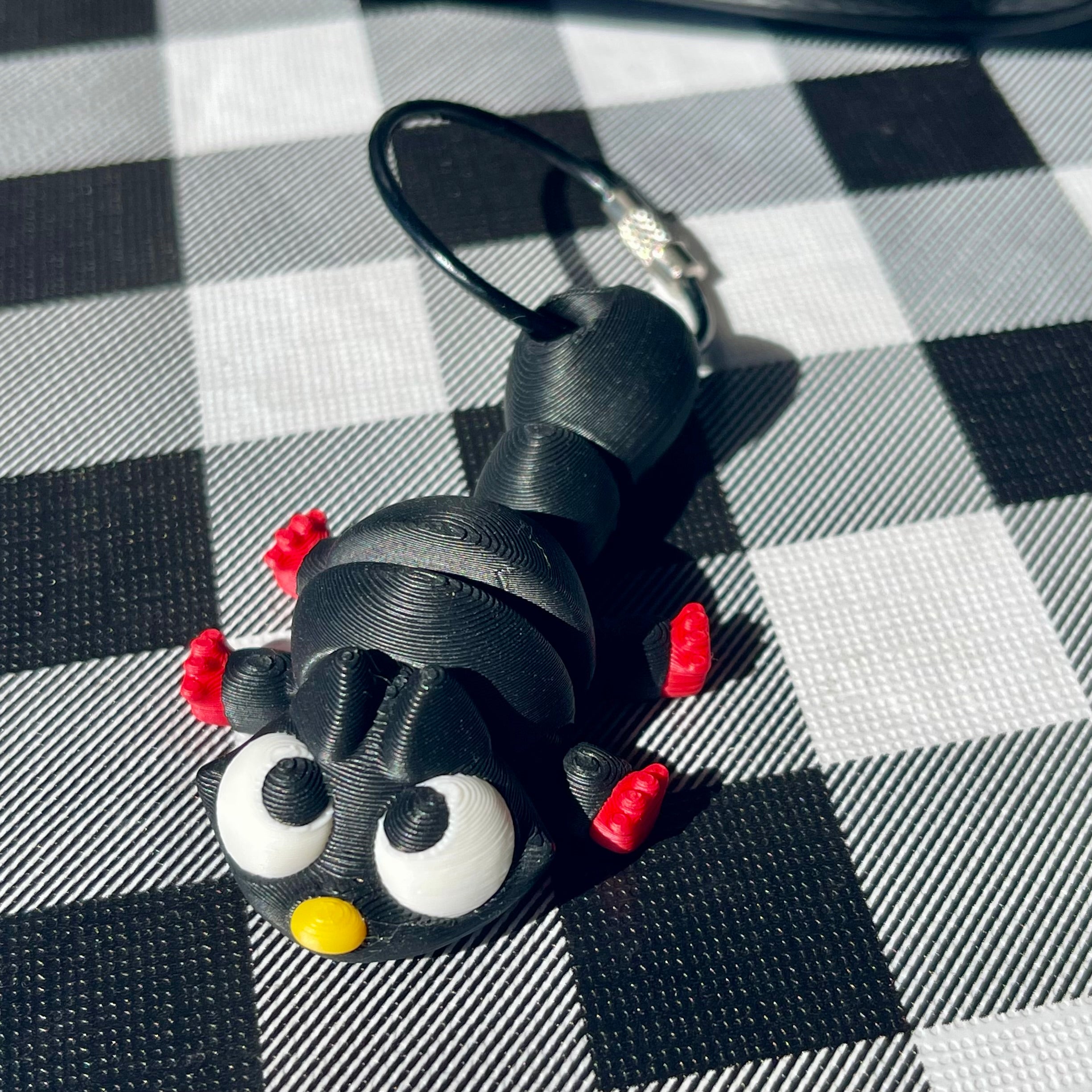 Flexi Articulated Pet Bag Charm - 3D Printed Fidget Keychain