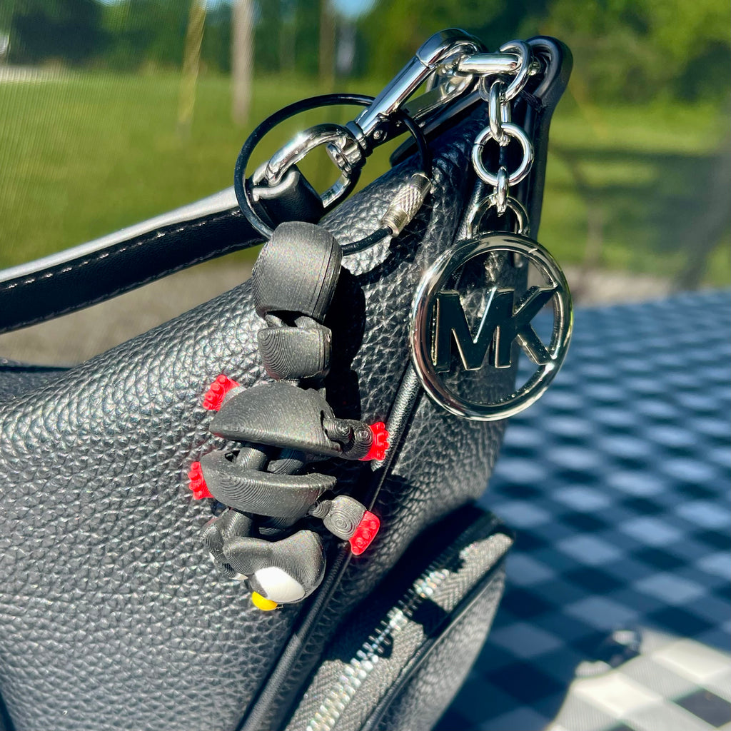 Flexi Articulated Pet Bag Charm - 3D Printed Fidget Keychain