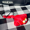 Flexi Articulated Animal Bag Charm - Red White Gold 3D Printed