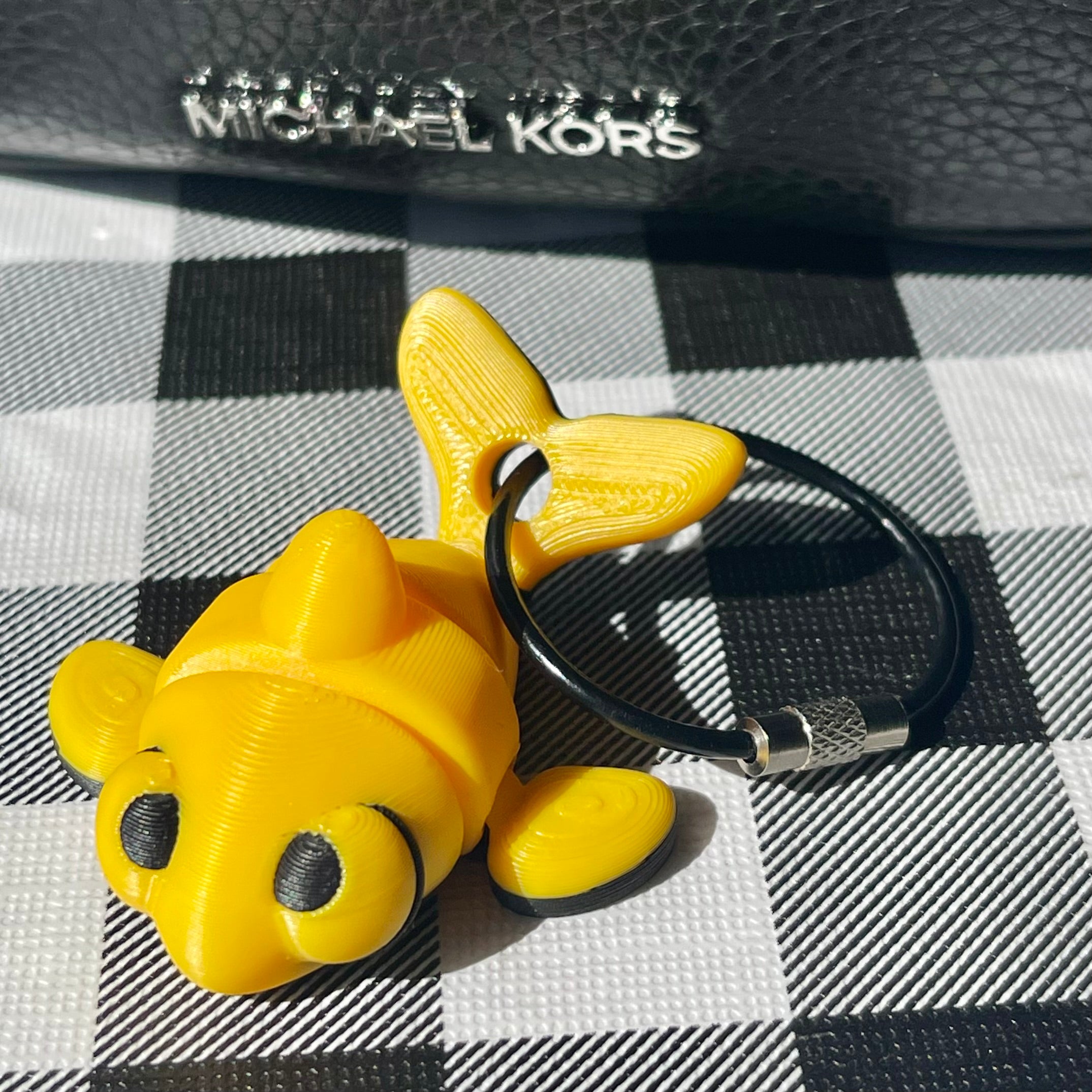 Flexi Dolphin Bag Charm - Articulated 3D Printed Fidget Keychain