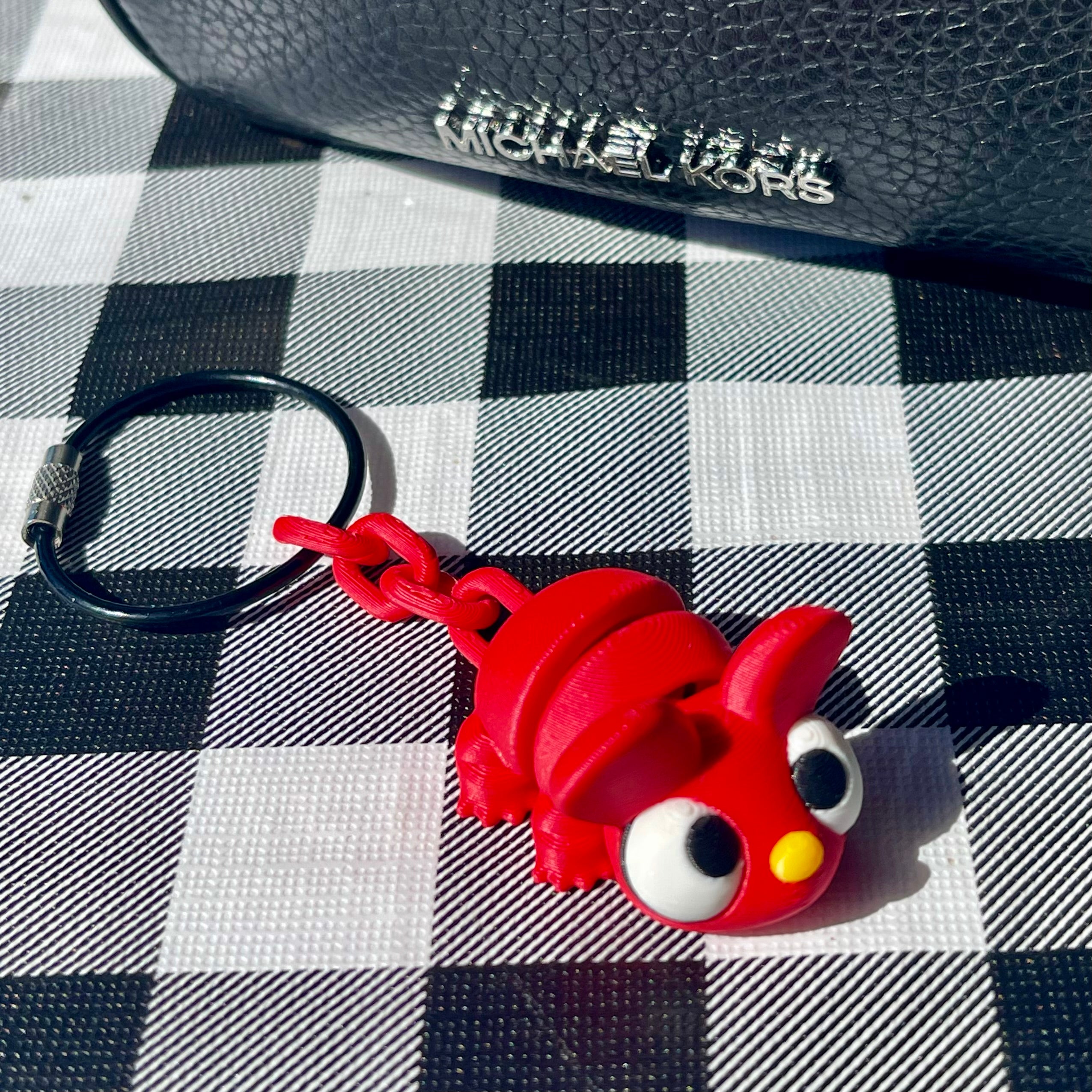 Flexi Mouse Articulated Bag Charm - 3D Printed Fidget Keychain
