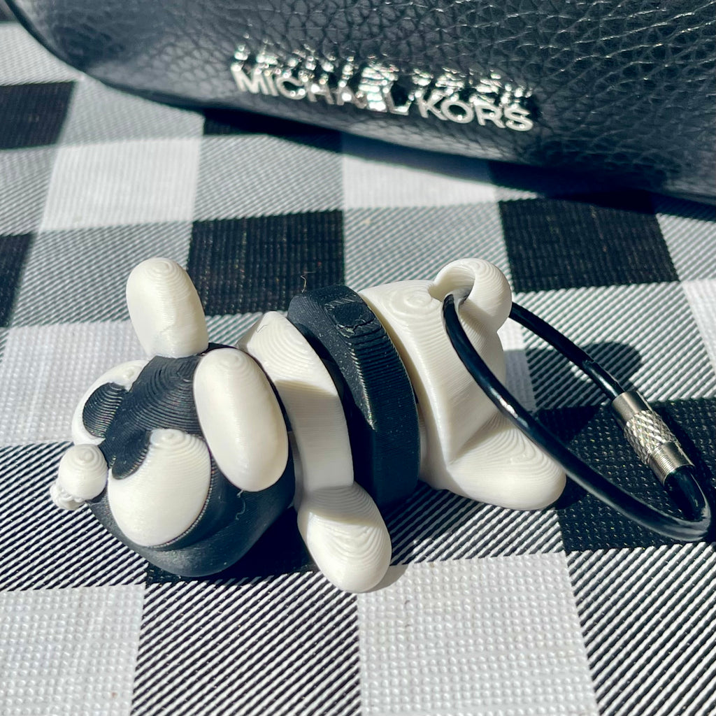 Flexi Bee 3D Printed Articulated Bag Charm & Fidget Keychain