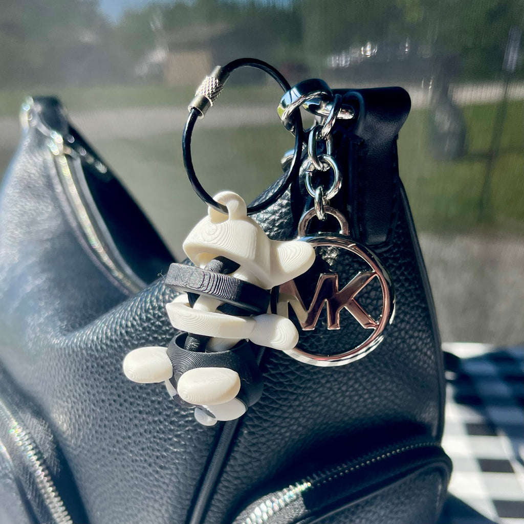 Flexi Bee 3D Printed Articulated Bag Charm & Fidget Keychain