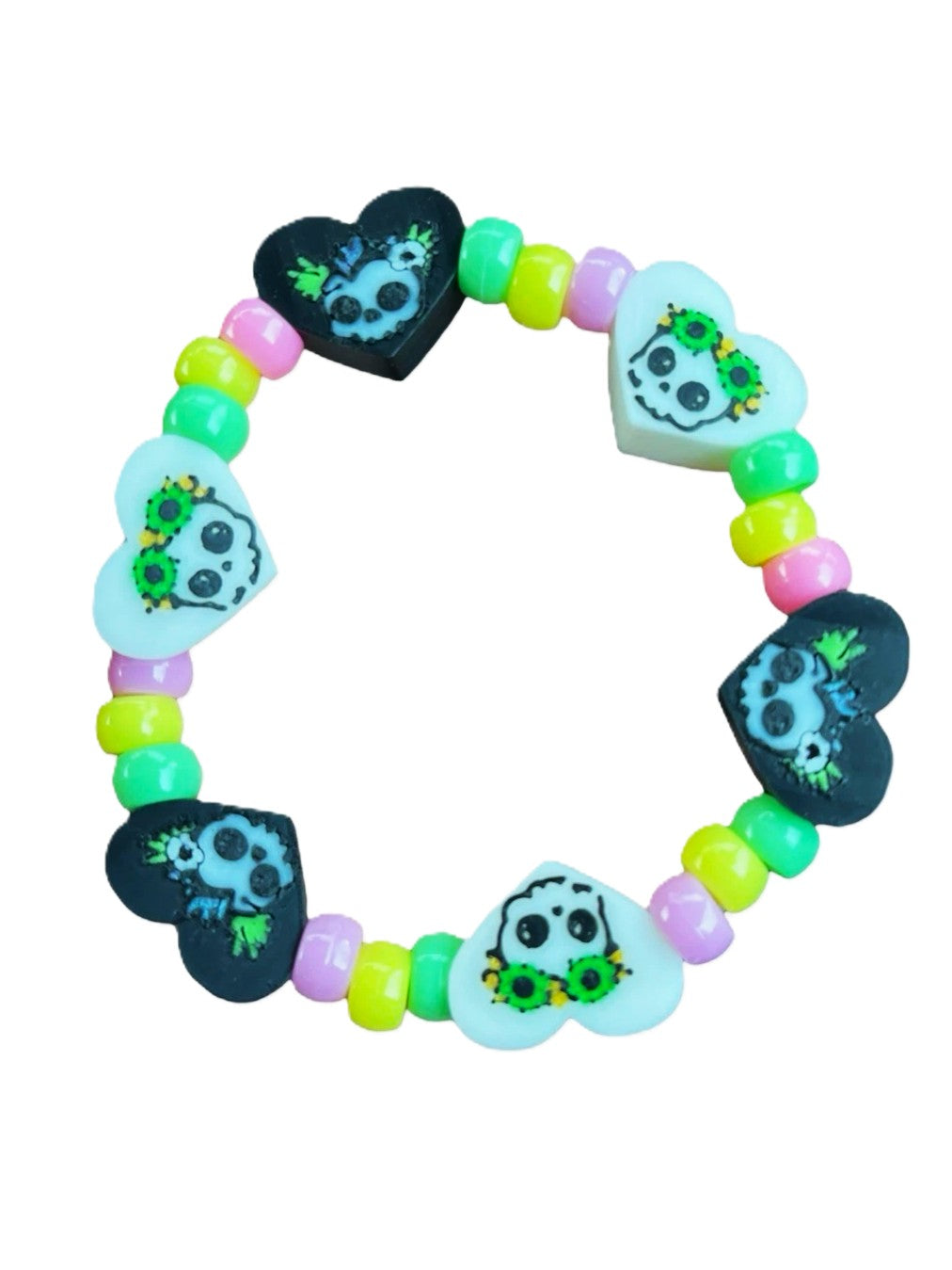 BeadSTASH™ | 3D Printed Black Message Kandi Beads | Set of 6